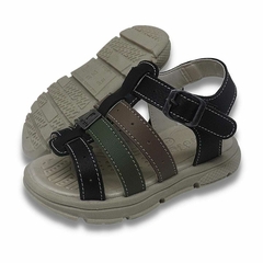 Sandália Masculino Preto Colors Infantil Confortável - FOFOPÉ na internet