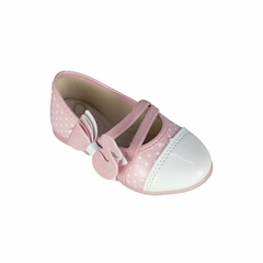 SAPATILHA BAILARINA KIDY ROSA COM BRANCO - comprar online