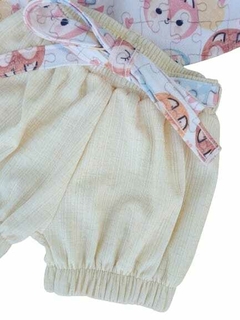 CONJUNTO BLUSA E SHORTS KIKI XODÓ ESTAMPADO - MIMAR BABY E KIDS