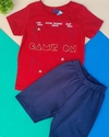 CONJUNTO BLUSA E SHORTS MENINO