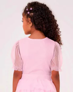 BLUSA EM RIBANA + TULE POA - comprar online
