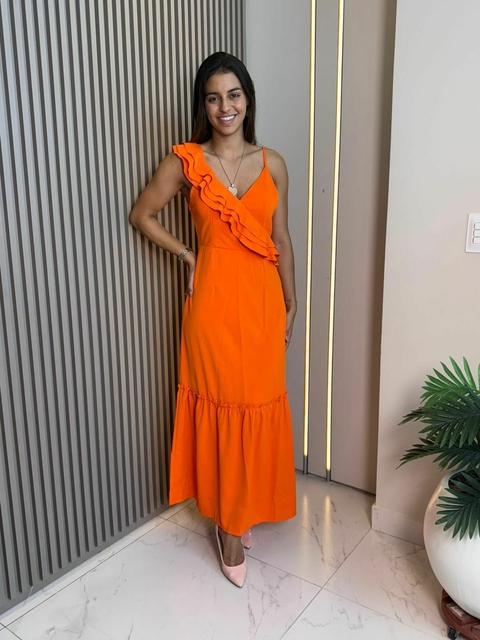 VESTIDO COM BABADO - comprar online