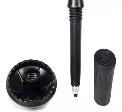 Bastón Trekking Waterdog K2bas Aluminio Color Negro - comprar online