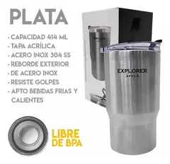 Vaso Térmico Cafe 414 ML Acero Inoxidable en internet