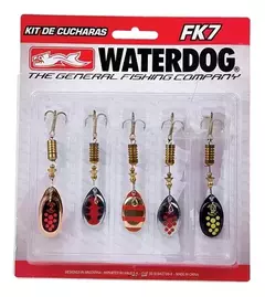 Kit FK7 X 5 Cucharas Aero Spinner Giratorias Waterdog Color Variados