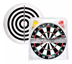 Tiro Al Blanco De 41 Cm Reversible Con 6 Dardos Albatros