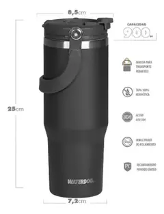 Vaso Waterdog Zumo 900ML Doble Pico en internet
