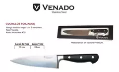 Cuchillo Venado 15cm Acero Inoxidable 420 Carnes Español en internet