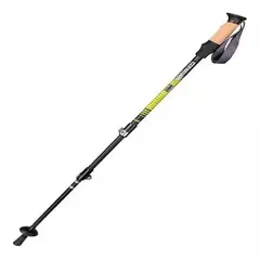 Bastón Trekking Waterdog K2bas Aluminio Color Negro - Hookpesca