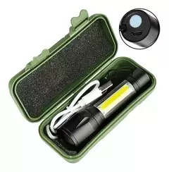 Linterna Tactica Recargable Con Zoom Led - comprar online