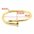 BRACELETE PULSEIRA PREGO LUXO DOURADO TENDÊNCIA SEMIJOIA - loja online