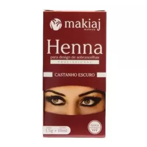 HENNA MAKIAJ - CASTANHO ESCURO