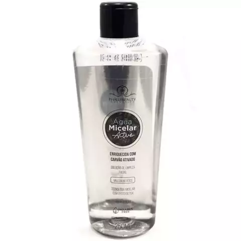 AGUA MICELAR ACTIVE CARVÃO ATIVADO PHALLEBEAUTY 250 ML
