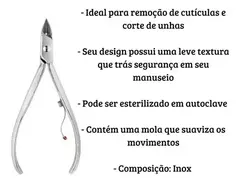 ALICATE CORTADOR PARA UNHA 15MM - SANTA CLARA - comprar online