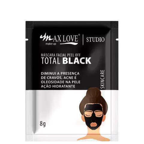 SACHÊ MÁSCARA MAX LOVE 8 G - TOTAL BLACK