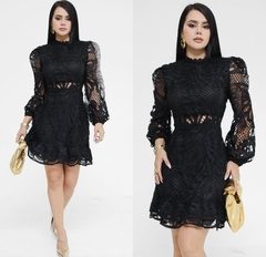 Vestido Gipiur Negro - comprar en línea