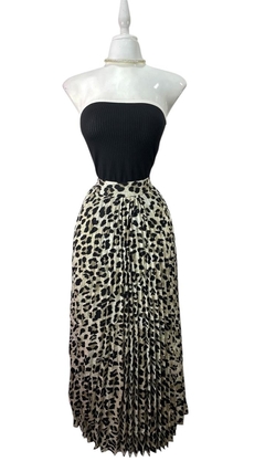 Falda Plizada Print