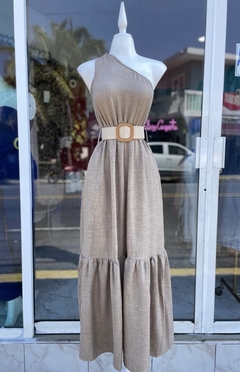Vestido Lino con Cinturón