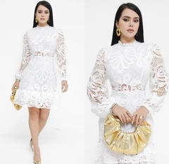 Vestido Gipiur Blanco - comprar en línea