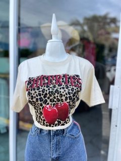 T-Shirt Cherry print - comprar en línea