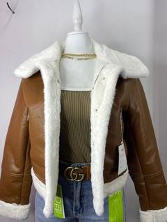 Chamarra Vinil Peluche