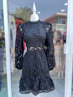Vestido Gipiur Negro