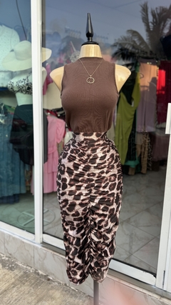 Falda animal print