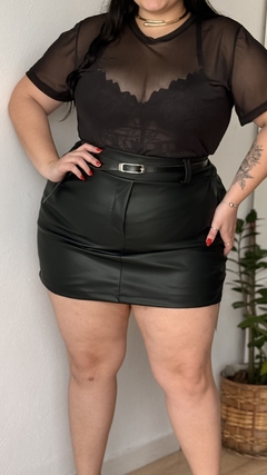 Shorts Saia c/ cinto Preto - comprar online