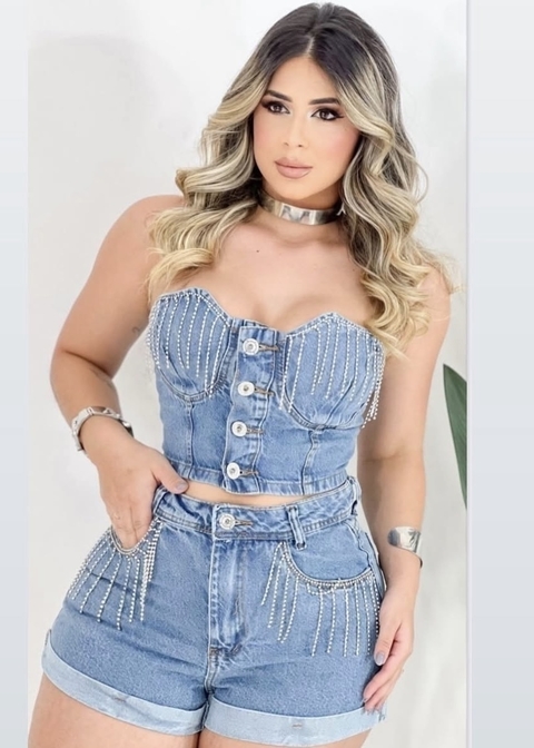 CROPPED JEANS GISELE - comprar online