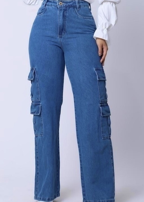 CALÇA CARGO JEANS GIOVANA - comprar online
