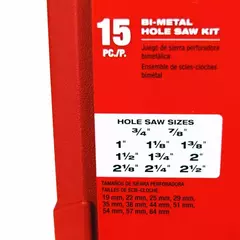 MIL 4922-4175 SIERRAS COPAS 15PZ BIMETALICAS en internet