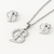 Set iniciales plateadas - Sweet Love Accesorios