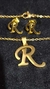 Set Inicial R Dije + Cadena + Aros Dorados - comprar online