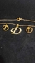 Set Inicial D Dije + Cadena + Aros Dorados - comprar online