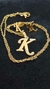 Set Inicial K Dije + Cadena + Aros Dorados - Sweet Love Accesorios