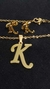 Set Inicial K Dije + Cadena + Aros Dorados - comprar online