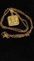 Set Dije Inicial B Dorado Cuadrado con Cadena en internet