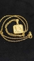 Set Dije Inicial D Dorado Cuadrado con Cadena en internet