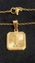 Set Dije Inicial I Dorado Cuadrado con Cadena - comprar online