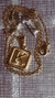 Set Dije Inicial K Dorado Cuadrado con Cadena - Sweet Love Accesorios