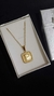 Set Dije Inicial P Dorado Cuadrado con Cadena - comprar online