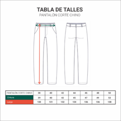 Pantalón corte chino negro