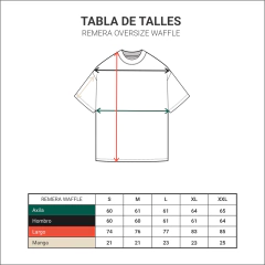 Remera Over Waffle Negra en internet