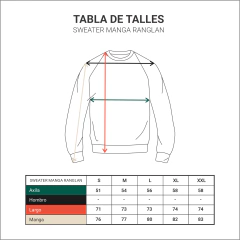 Sweater Manga Ranglan Azul Marino en internet