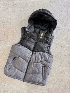 Chaleco Puffer Gris/Negro