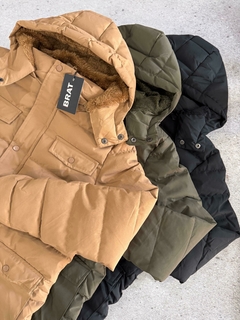 Campera Puffer Negra - comprar online