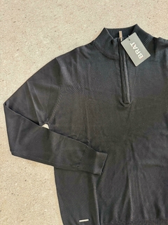 Sweater Medio Cierre Negro - comprar online