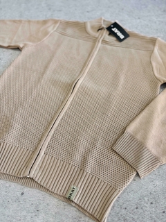 Campera de Hilo Tramado Beige - comprar online
