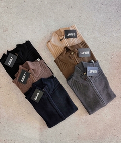 Campera de Hilo Tramado Negro - comprar online