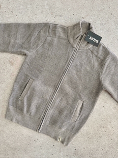 Campera Chenille Gris Melange